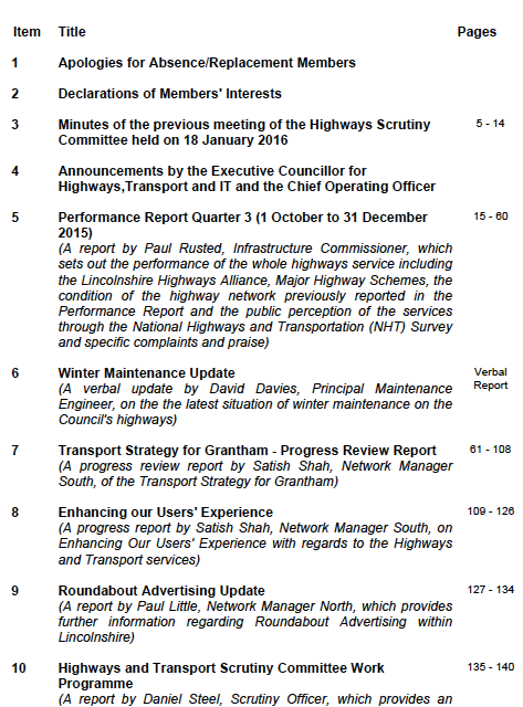 Lincolnshire Highways Scrutiny Committee to review Grantham Transport Strategy