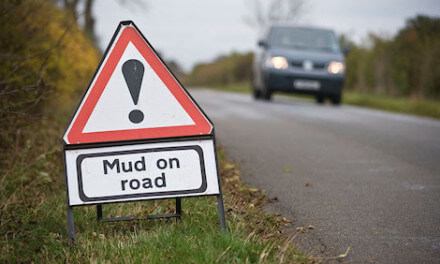 Mud on roads