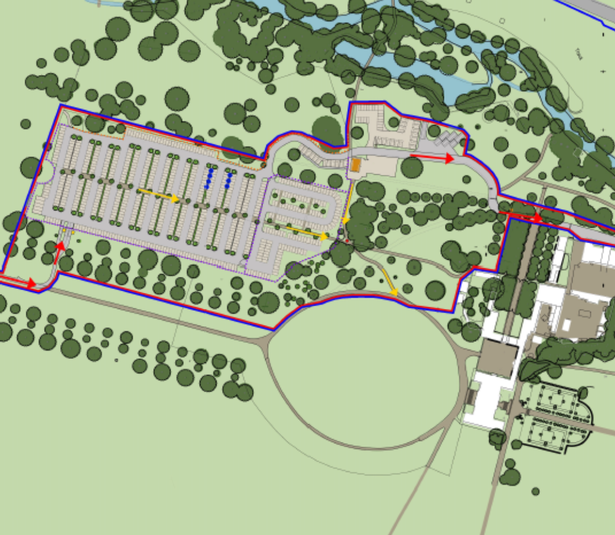 Change of car access to Belton House