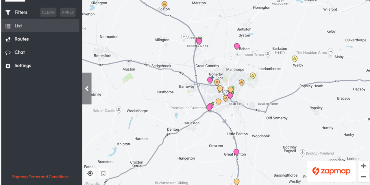 Where would you put electrical vehicle charging points?