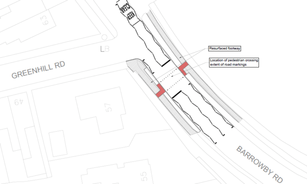Barrowby Rd / Greenhill Rd Pedestrian Crossing