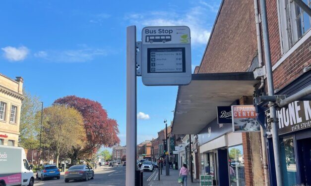 New Electronic Bus Boards Arrive in Grantham to Improve Passenger Journeys