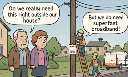Why new broadband poles are appearing in Grantham